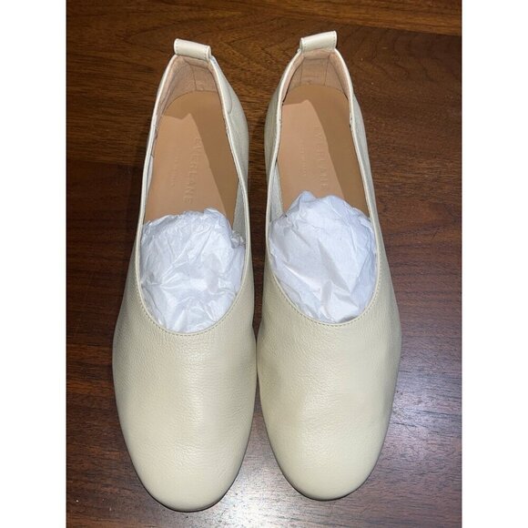 Everlane Cream Leather Flats - Picture 6 of 15
